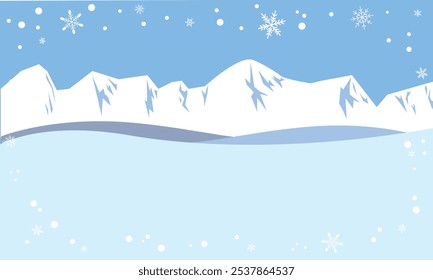 Winter cute snowflake decoration frame background material