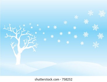 Winter day, greeting card background; happy holidays