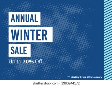Winter design for advertising, banners, leaflets and flyers