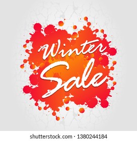 Winter design for advertising, banners, leaflets and flyers