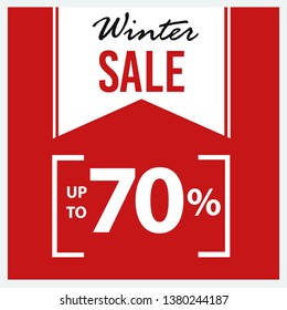 Winter design for advertising, banners, leaflets and flyers