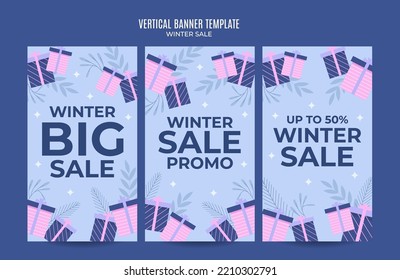 winter design for advertising, banners, leaflets and flyers