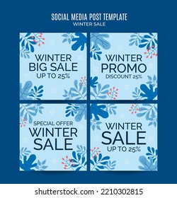 winter design for advertising, banners, leaflets and flyers