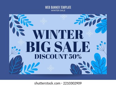 winter design for advertising, banners, leaflets and flyers