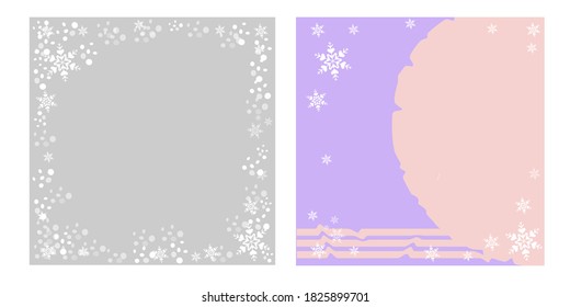 Fondo de diseño invernal. Nevada de Navidad. No Hay Gente. Ilustración del vector