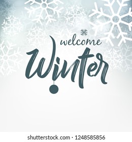 Winter design background, Vector Illustration.
