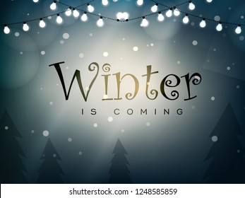 Winter design background, Vector Illustration.