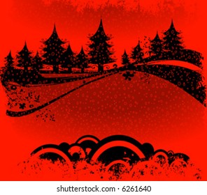 winter design, Christmas composition