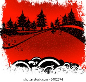 winter design, Christmas composition