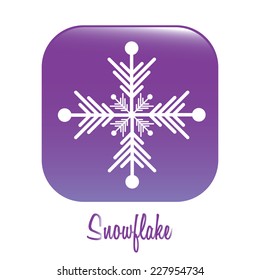 Winter design over white background, vector illustration