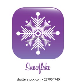 Winter design over white background, vector illustration