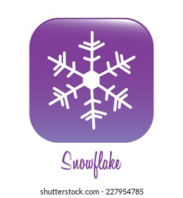 Winter design over white background, vector illustration