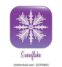 Winter design over white background, vector illustration