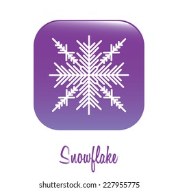 Winter design over white background, vector illustration