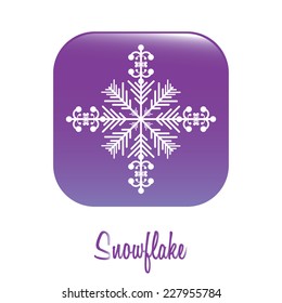 Winter design over white background, vector illustration