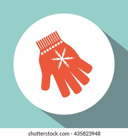 Winter design. Season icon. Colorfull illustration, vector graph
