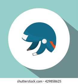 Winter design. Sport icon. Colorful illustration 