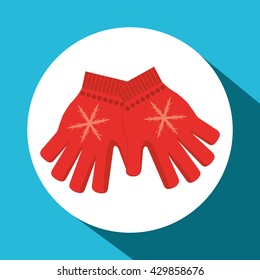 Winter design. Sport icon. Colorful illustration 