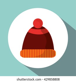 Winter design. Sport icon. Colorful illustration 