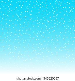 Winter design with white snow on the blue background. 