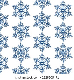 Winter doodle collection, hand drawn new year and christmas elements. Seamless pattern for your design.