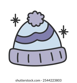 Winter Doodle Illustration - Beanie