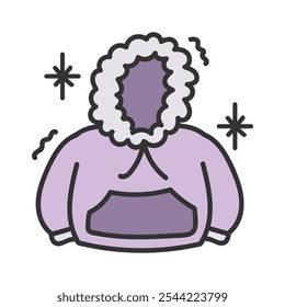 Winter Doodle Illustration - Jacket