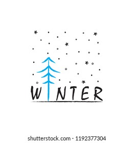 Winter Doodle Vector illustration