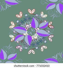 Winter doodles hand drawn snowflake. Cute, simple vector snowflakes for postcard and poster graphic design for textile, wrapping paper, hand drawn style christmas winter backgrounds. Vector design.