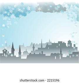 winter downtown