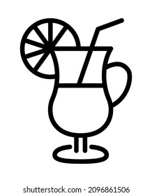 Winter drinks flat line icon. Tea, cocoa with marshmallows, winter warming drinks and hot cappuccino and latte cups. Outline sign for mobile concept and web design, store.