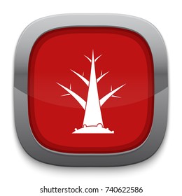 winter dry tree icon