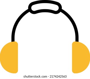 Winter ear warmers, illustration, vector on a white background.