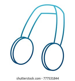 Winter earmuffs isolated