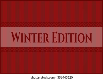 Winter Edition banner or poster