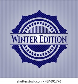 Winter Edition denim background