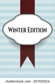 Winterausgabe-Poster oder -Banner