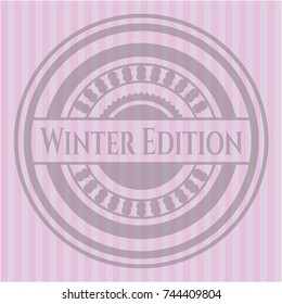 Winter Edition retro pink emblem