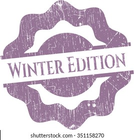 sello de textura de goma de Winter Edition