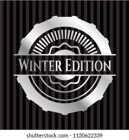 Winter Edition silver emblem or badge