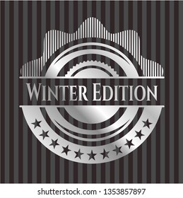 Winter Edition silver emblem or badge