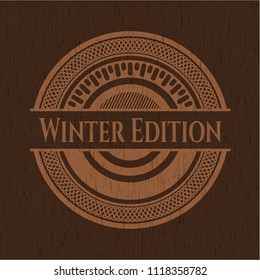 Winter Edition wooden emblem