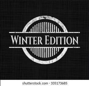 Winter Edition written on a blackboard