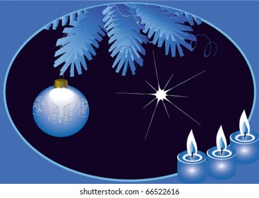 winter evening by candlelight