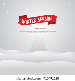 winter event sale background