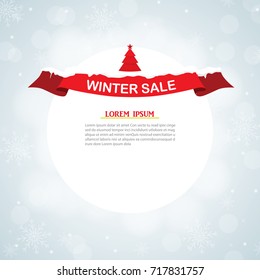 winter event sale background