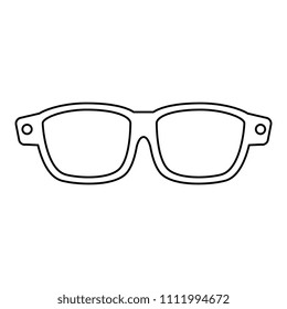 winter eye glasses icon