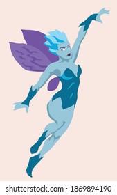 Winter Faerie In Icy Flight