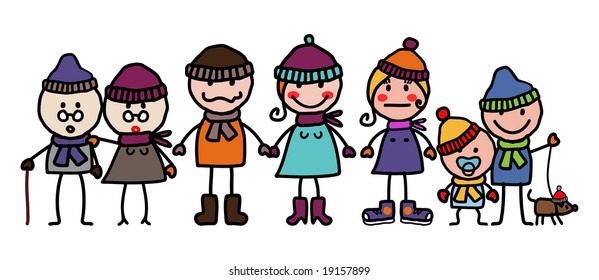 Winterfamilie