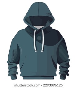 Winter fashion jacket illustration over white